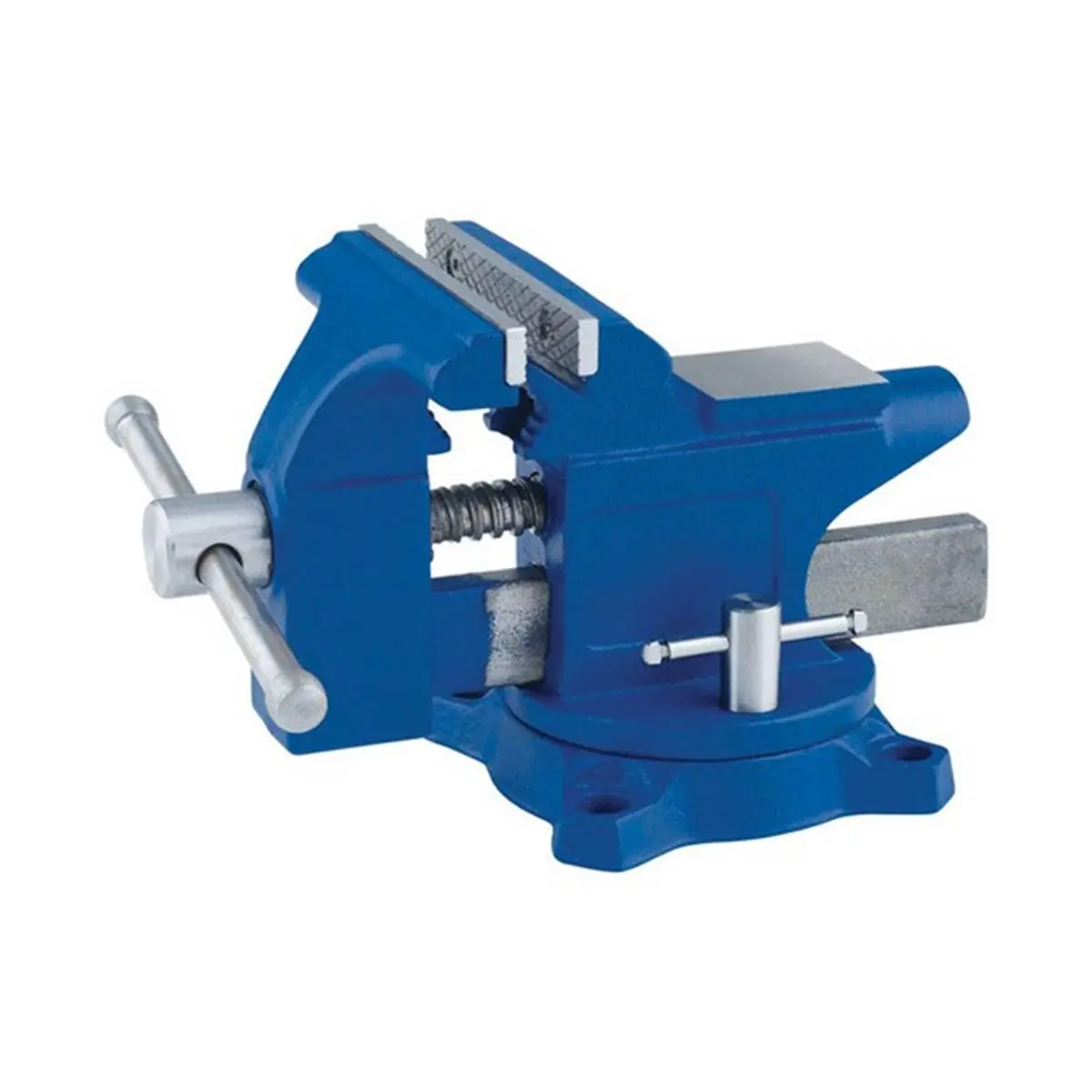 IRWIN Heavy Duty Steel Workshop Vise - 4.5 in Jaw Width, Metal Jaws, Swivel Base
