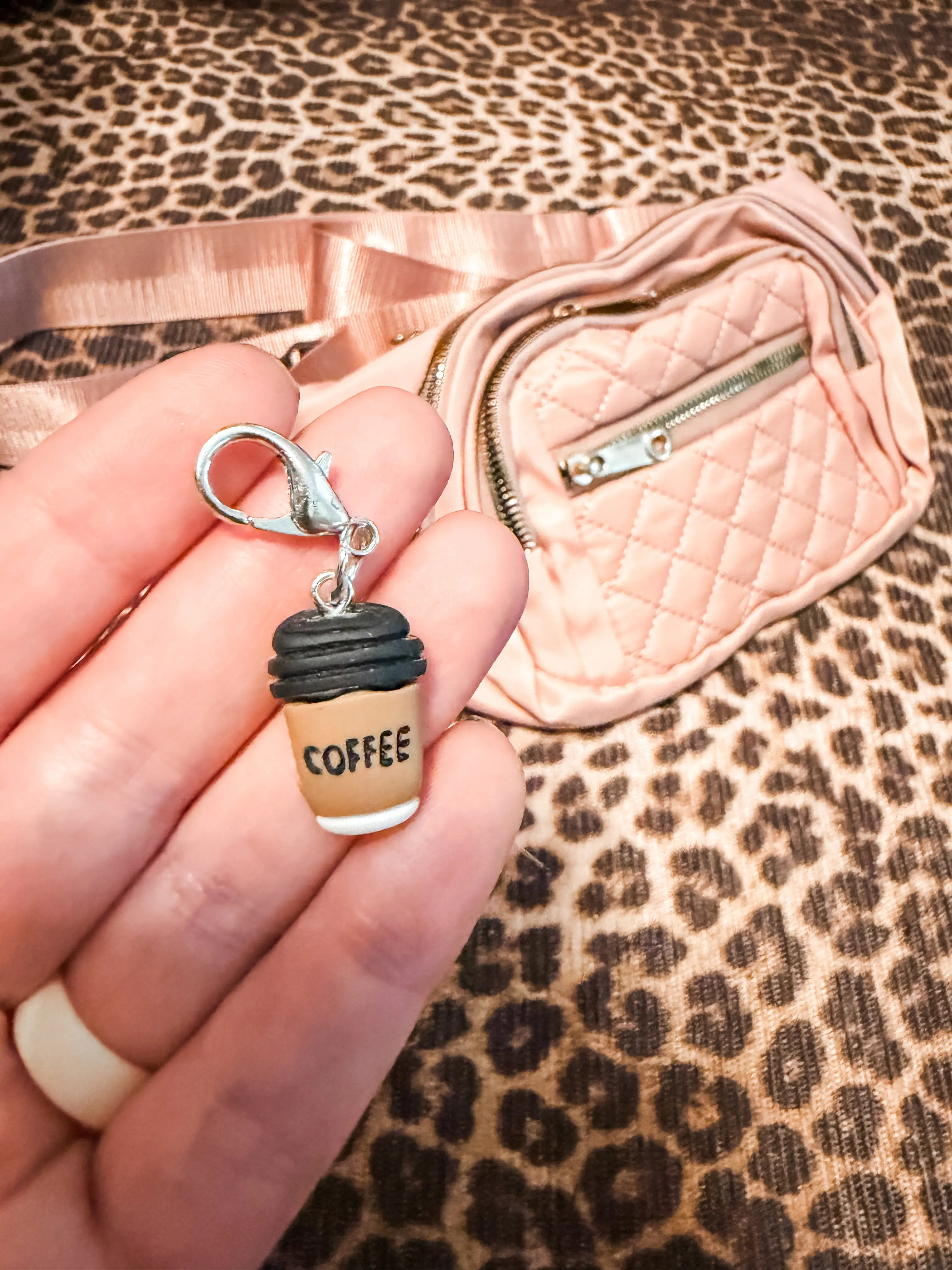 Coffee Charm w/Clip