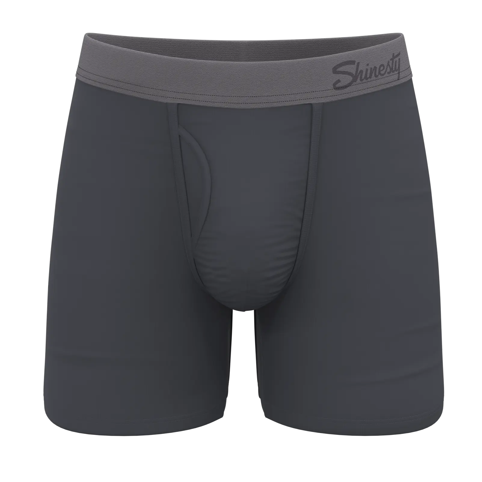 The Slate Expectations | Shinesty Grey Tonal Ball Hammock® Pouch Underwear With Fly