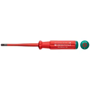 PB Swiss Tools PB 5180.SL 2-100 lassic VDE Insulated Screwdriver PZ2/SL Slim