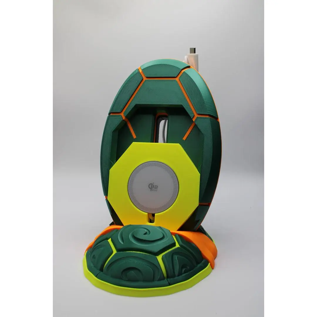 TMNT Shell Wireless Phone Charging Station - Electronic Plug-In Device with Smartphone Holder, Mount and Cable