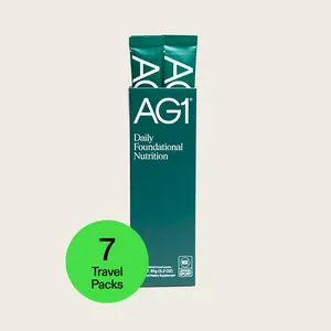 AG1 Athletic Greens Powder Supplement, Improve Gut Health, Multivitamin, Probiotic, Gluten Free, Vegan and Keto Friendly, 75 Vitamins (Travel Packs, 7 Count) - Classic Formula