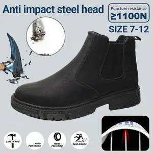 Water Repellent Safety Shoes Impact Resistant Ventilation