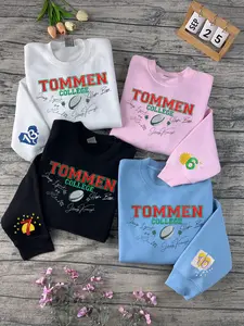 Boys of Tommen Embroidered Sweatshirt/ Hoodie, Tommen College University Crewneck, Kavanagh Lynch Gibsie Hughie, Bookworm Sweatshirt, Bookish Gift for Readers Piece Womenswear Hoodie