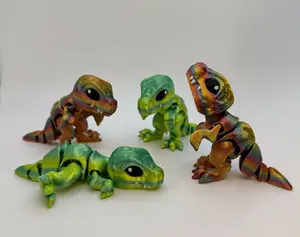 Adorable Articulated Baby T-Rex – 3D Printed Dinosaur Toy – Designed by CinderWing3D