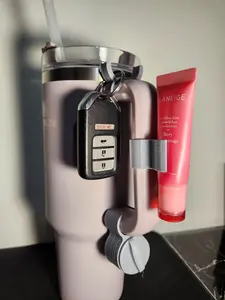 Stanley Cup Accessories Set 3D Printed Ring Holder and Chapstick or Lip Gloss Holder and Key Holder for Stanley Cup Handle