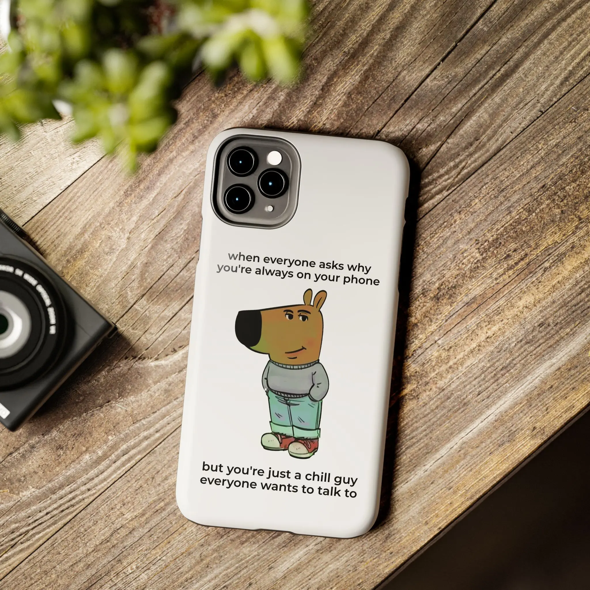 Chill Guy Dual Shock iPhone Case