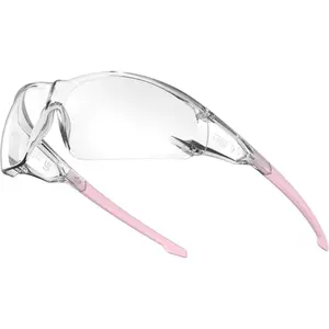 ANSI Z87.1 Anti-Fog Wrap-Around Clear Safety Glasses, Pickleball lab chemistry goggles with Scratch Resistant
