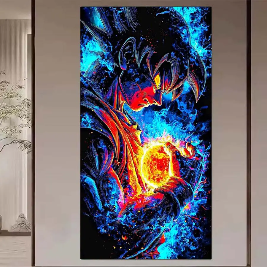 1 set of DIY diamond painting kit, 5D diamond art set, DIY decorative characters, light balls, energy mosaic, diamond art, Diamond Pattern Design, DIY art home decoration.