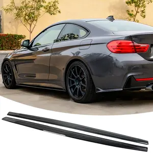 MUTUSAISI Side Skirt Extension Splitter Lip For BMW 4 Series F32 F33 F36 (M Sport Only) 2014-2020 Body Kit Exterior Accessories