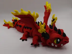 Red fire dragon