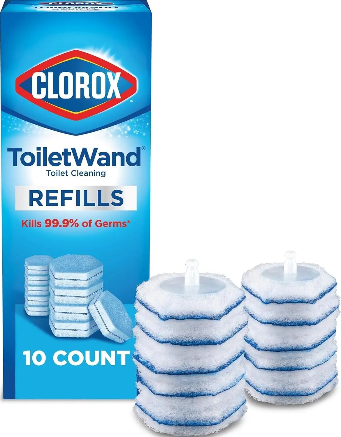 Clorox ToiletWand Toilet Cleaner Refills, Toilet brush, Original, 10 Count