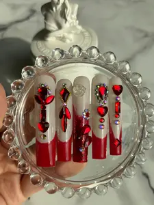 Christmas Long Press On Nails