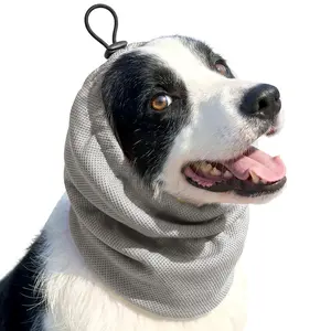 Bamboo charcoal yarn cool-feeling breathable head cover for outdoor cooling in summer, wet and ready to use, multi-functional scarf for pets, ear and hair covering