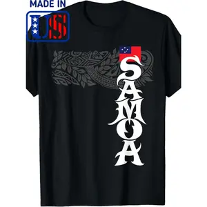 100% Made in USA, 180g American Samoa Shirt  Samoa Island Polynesian Samoan T-Shirt