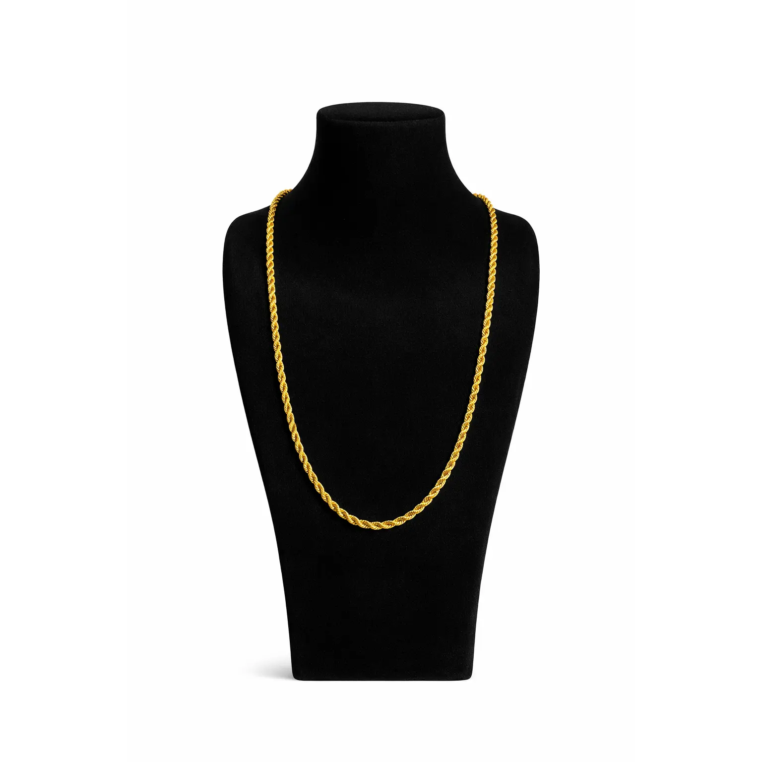 Stainless Steel Gold Colored Rope chain