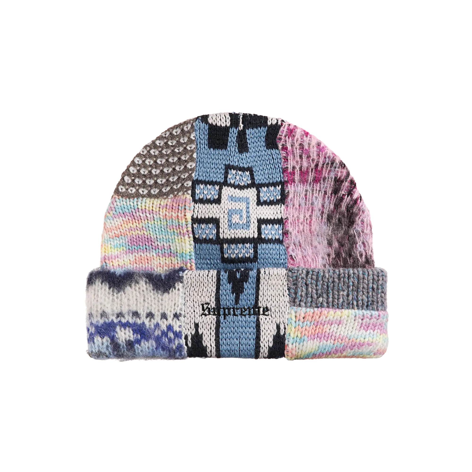 Patchwork Beanie "SS26 - Light Blue" SU27645
