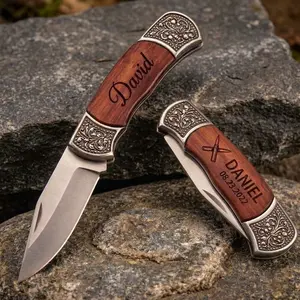 Personalized Handmade Knives for Fathers Day, Groomsman, husband, fathers, Engraved Pocket Knife wedding Gift