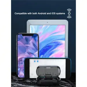 Ultra-Long Battery Bluetooth-compatible Earphones, In-Ear Wireless Noise Cancelling Headphones, LED Display Sport Earbuds with Mic, M10 V5.3 Stereo Sound