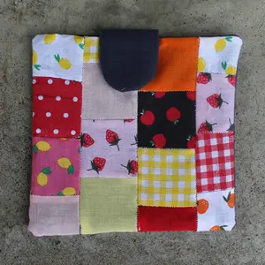 Quilted E-Reader Sleeve Cover, Kindle Case, Handmade Fabric, Paperwhite Scribe, Cottage Core, Tablet Oasis Genreation Book, Lined, Fruit