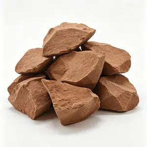 100% Natural Narat Brown Kaolin Clay Lump & Chunks, Zero Additive, Hard Texture Mild Sticky When Wet - 200g(7oz)