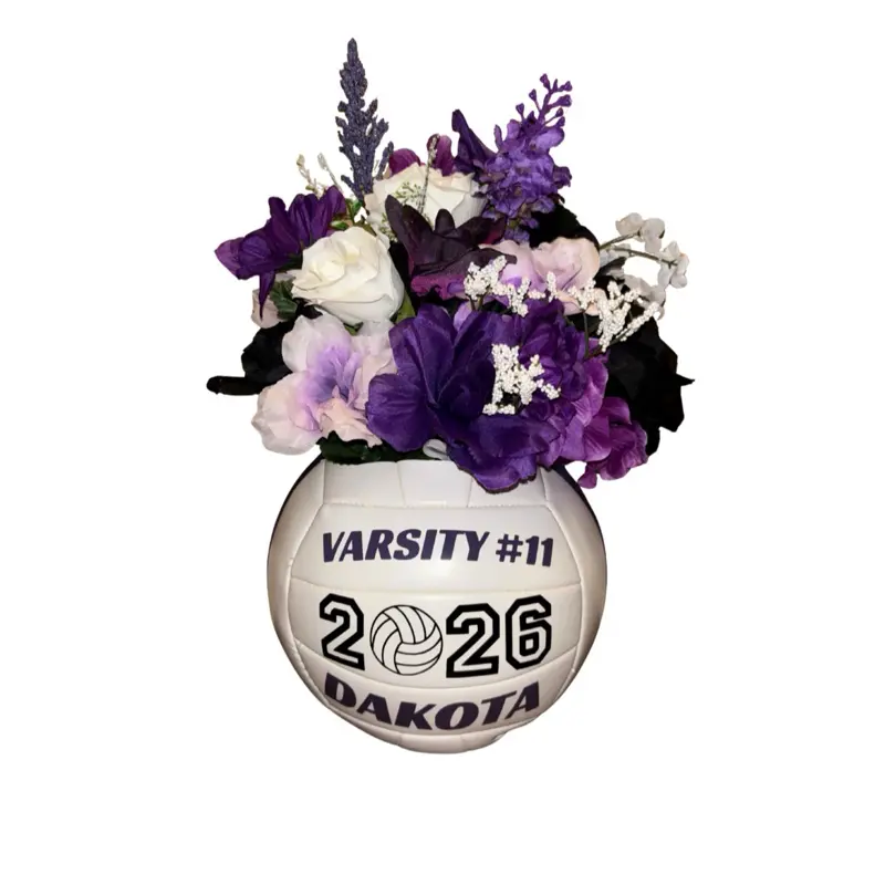 Custom Volleyball Flower Bouquet | Senior Night Gift | Sports Decor | Grad Keepsake