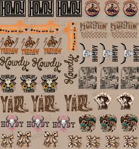 HOWDY TRUCKER HAT (1) PREMADE GANGSHEET - 22X24 DTF TRANSFERS - DIRECT TO FILM