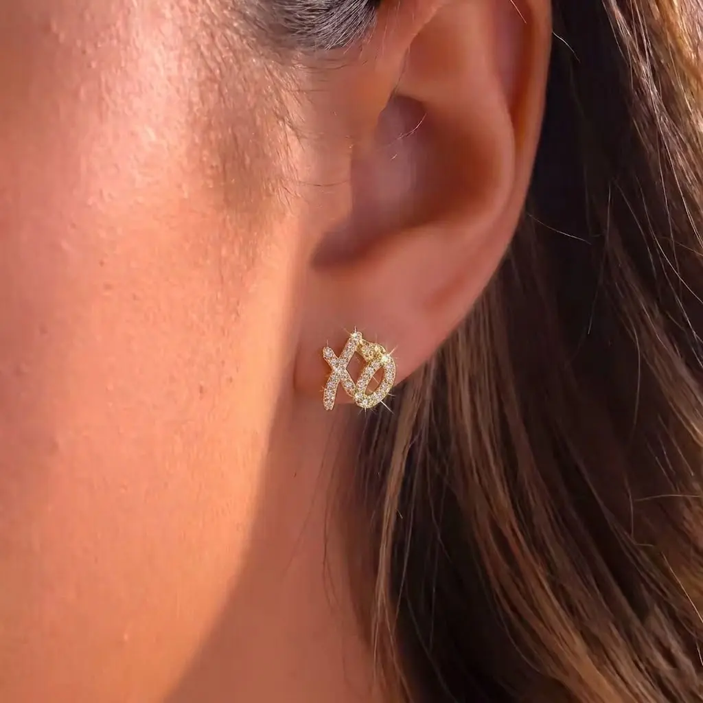 Christmas Gifts for Grandkids Initial Earrings for Girls, 14K Gold Plated  Initial Letter Earrings Teen Girl Gift Trendy Stuff Birthday Christmas Gifts for Girls Kids Jewelry