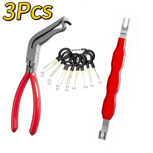 3PCS Electrical Disconnect Pliers, Upgrade Electrical Connector Pliers, Automotive Electrical Connector Removal Tool, Automotive Electrical Terminal Connector Separator Removal Tool for Cars