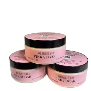 Mrs.Renee’s Shea: Pink Sugar 8 oz Whipped Butter with Long-Lasting Scent, Gluten-Free, Paraben-Free, and Preservative-Free for Skincare and Fragrance