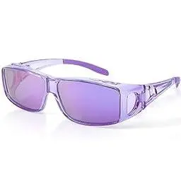 Transparent Purple Frame Purple Lenses