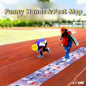 Integrated Sensory Training Hand Foot Game Mat Outdoor Play Team Building Party Use, Fun Interactive Activity Equipment