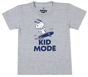 Peanuts Toddler Boys' Snoopy Kid Mode Skateboarding Graphic T-Shirt