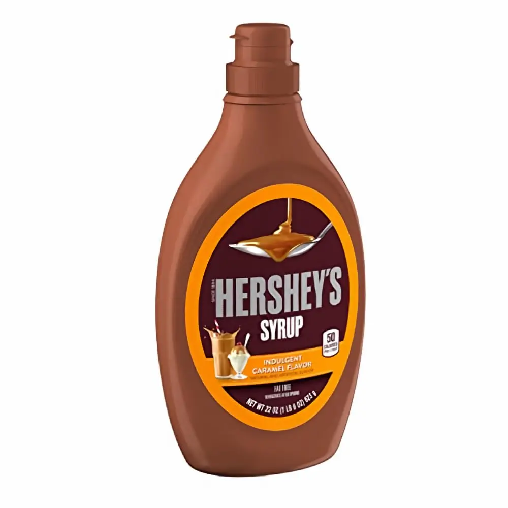 HERSHEY'S Caramel Syrup, 22 oz Sweet Flavor Beverage Syrup for Adults