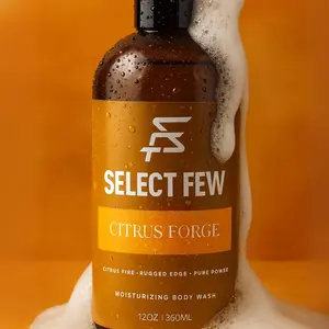Citrus Forge Body Wash for Men – Full Body Cleanser with Aloe Vera & Natural Oils – Bold Citrus, Smoky Woods & Subtle Musk – Handmade Small-Batch