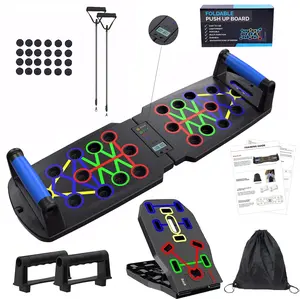 Solid Push Up Board with Automatic Smart Counter, Foldable Push Up Board, Push Up Bar at Home Gym, Professional Strength Training Equipment For Man and Women, Gift for Boyfriend arm trainer strengthen chest comfortable exercise