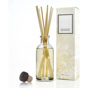 Gardenia Blossoms Reed Diffuser Set with Jasmine, Gardenia, Ylang Ylang Scent Notes for a Continuous Air Freshener Scent
