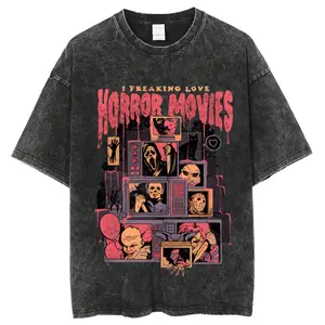 2026 Retro Y2K Washed T-Shirt, Men Women Comfortable Loose Fit Anime Graphic Tee, Casual Unisex Short Sleeve Top