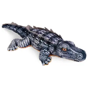 Real Planet™ Gray Crocodile Realistic Plush Stuffed Animal plush stuffedanimals
