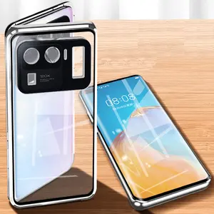Metal Magnetic Case For Xiaomi Mi 11 12 12S 13 Pro Ultra Double Sided Glass Lens Protector For Xiaomi Mi 14 11 12x 13 Lite Case