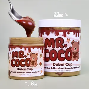 Mr. Coco Dubai Cup – Pistachio Cream + Tahini & Crunchy Kataifi - 8oz Jar - 2 Flavors: Classic & Hazelnut Mr. Coco Dubai Cup – Pistachio Cream + Tahini & Crunchy Kataifi - 8oz Jar - 2 Flavors: Classic & Hazelnut