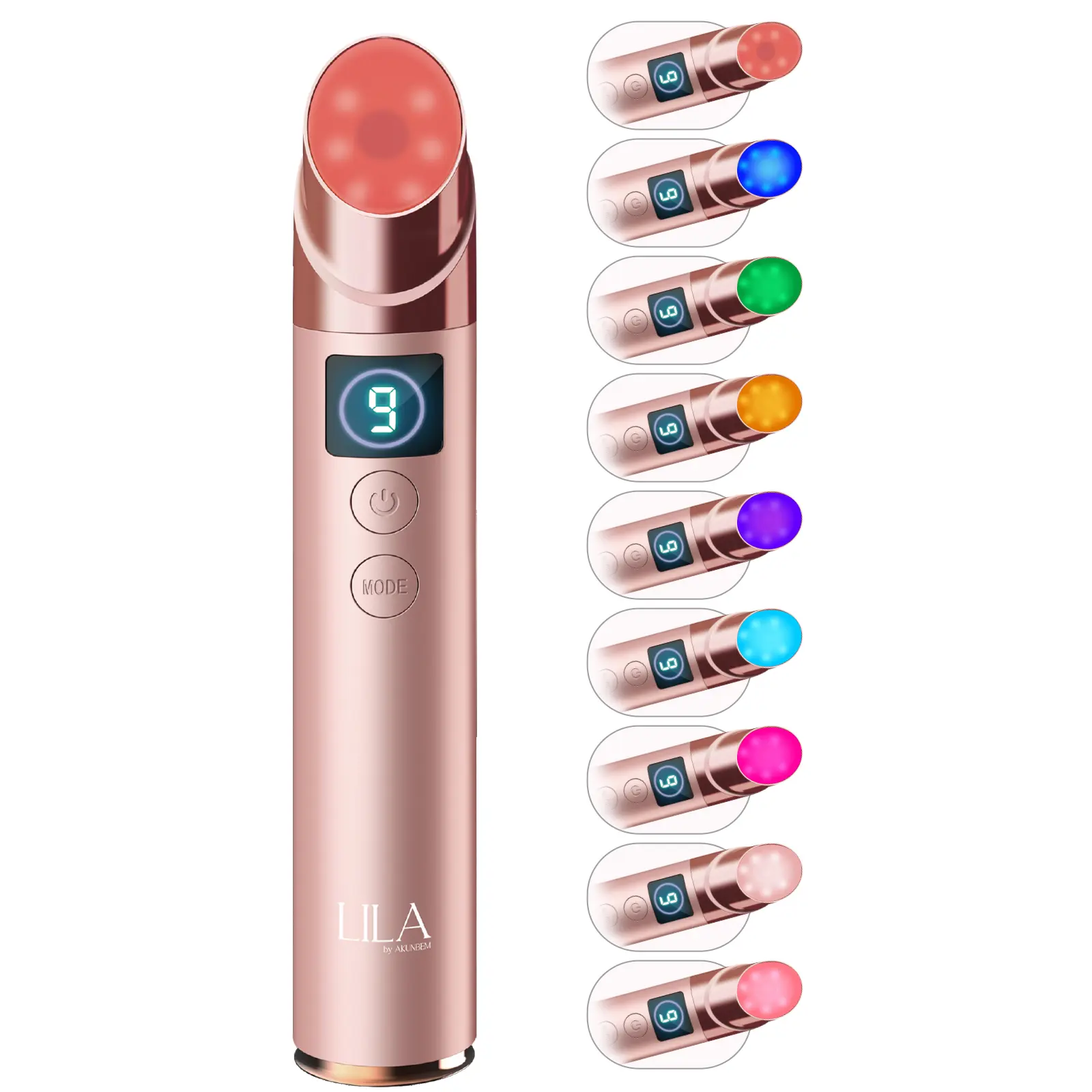 High-Frequency Facial Wand, a 9-in-1 At-Home Photorejuvenation Tool with Glass Heads for Radiant Skin, Facial Beauty Instrument, Beauty Products, Home Facial Photorejuvenation Tool