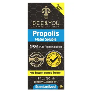 Bee & You Propolis Water Soluble, Alcohol Free, 1 fl oz (30 ml)