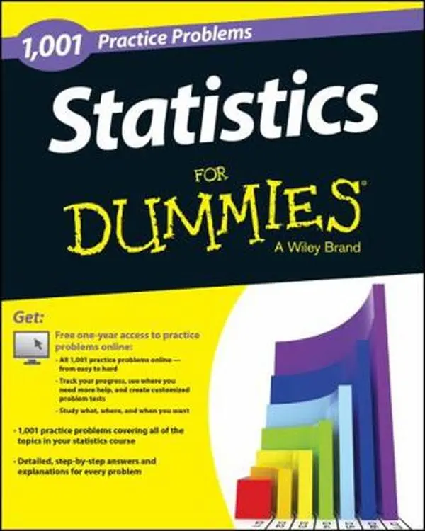 USED Book - Statistics: 1,001 Practice Problems for Dummies by The Experts at Dummies (Paperback) - english