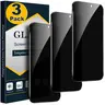 3 Pack Privacy Screen Protector for iPhone 18 17 16 15 14 13 12 11 Pro Max Duo Plus X XR SE, Anti-Spy Tempered Glass Film, Privacy Protection Screen Cover, Case Friendly, Daily Use