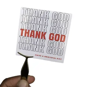 Thank God Sticker - Large Print Design for Laptops, Water Bottles, Journals & More, Ideal for Grateful Thoughts