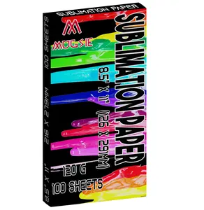 High-Quality 8.5" x 11" Sublimation Paper - Compatible with All Inkjet Printers, Designed for Sublimation Ink - Pack of 100 Sheets