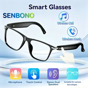 2026 new smart glasses, Smart Eyewear, Wearable smart glasses, microphone and speaker, high-definition voice calling and voice assistant, touch control, ideal for sports and daily home wear, perfect gift for friends and family