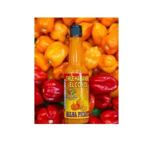 3 Botes de Chile habanero El Coyol salsa picante 141.75 G