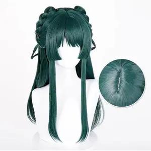 Maomao Wig Cosplay 65cm Long Dark Green The Apothecary Diarles Anime Peluca Synthetic Heat Resistant Halloween Party Cosplay Wig